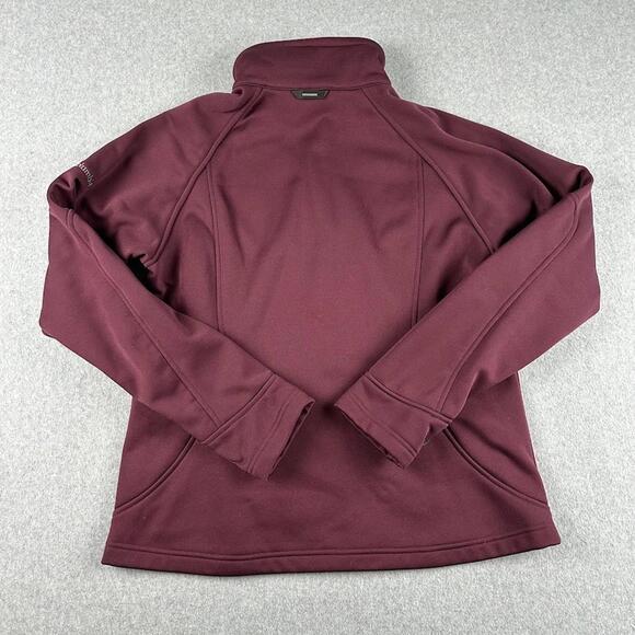 Columbia Jacket Interchange Zip Up Maroon Rain Resist XL Womens Hiking Run Warm - Picture 2 of 7